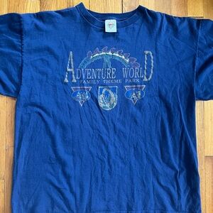 Vintage Adventure World Blue T-Shirt